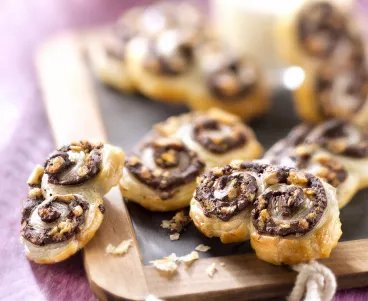 Palmiers au chocolat et Grany® Noisettes