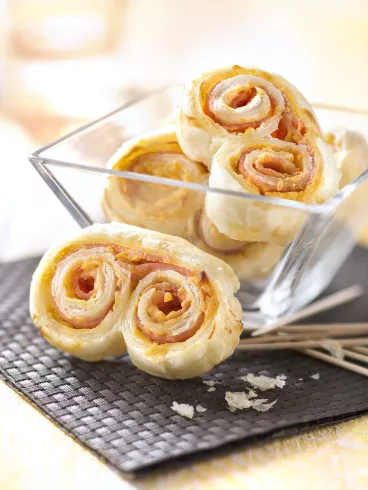 Bouchées apéritives au jambon