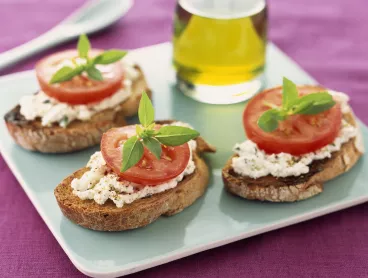 Tartines de chèvre chaud
