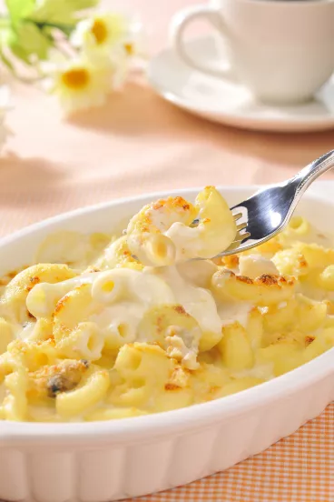 Gratin de pâtes sans fromage