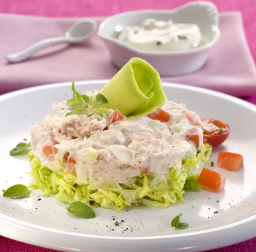 Tartare de crabe aux légumes