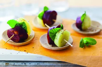 Bouchées de chorizo à la menthe