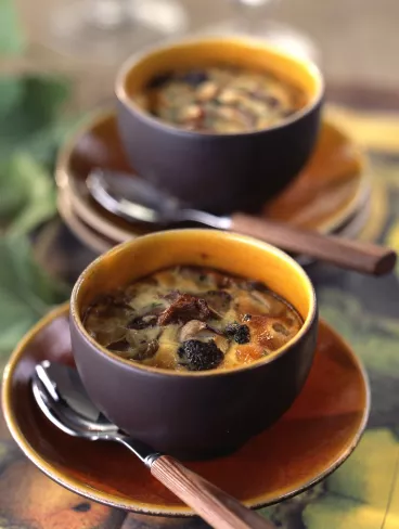 Petits flans aux champignons