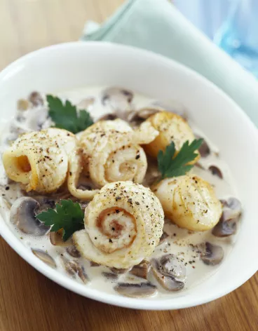 Goujonnettes de sole aux champignons avec FRUIT D’OR® Doux
