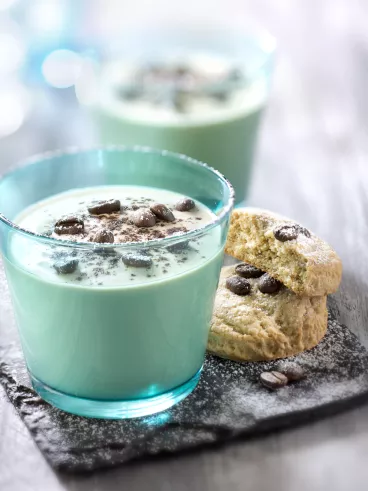 Frozen yogurt au café Tassimo® Grand’Mère® et petits sablés