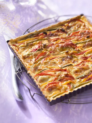 Quiche aux trois poivrons avec Knorr®