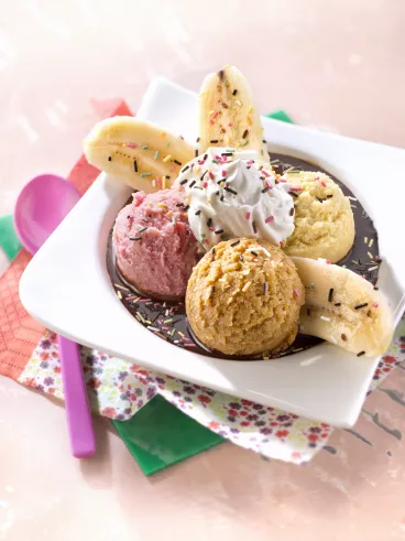 Banana split avec Carte d’Or®