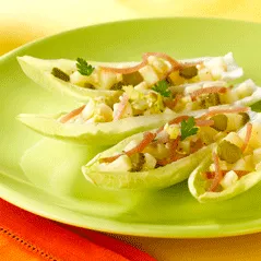 Barquette d'endives au jambon de pays avec Amora ®