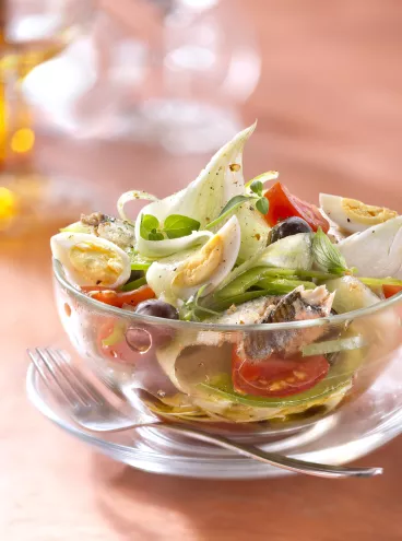 Salade niçoise au Vinaigre de Cidre Maille®