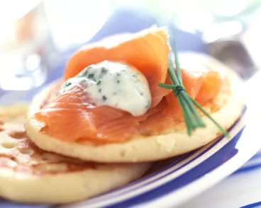 Blinis au saumon fumé