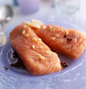 Pavé de saumon avec Fruit d'Or®