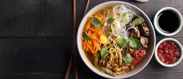 Le bo bun, un plat vietnamien complet.