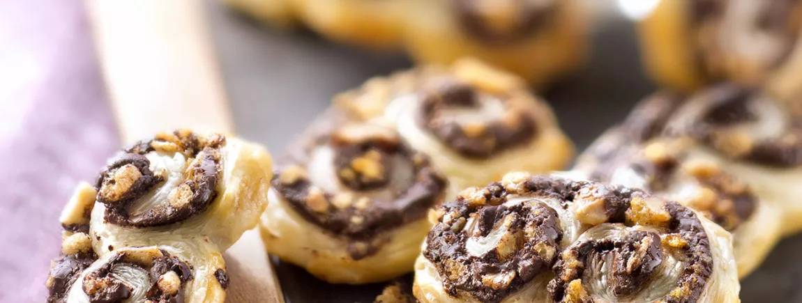 Palmiers au chocolat et Grany ® Noisettes Palmiers au chocolat et Grany® Noisettes
