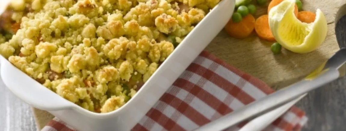 Crumble de légumes léger avec Fruit d’Or ® Crumble de légumes
