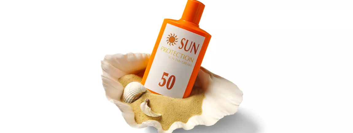 Tache de crème solaire crème solaire