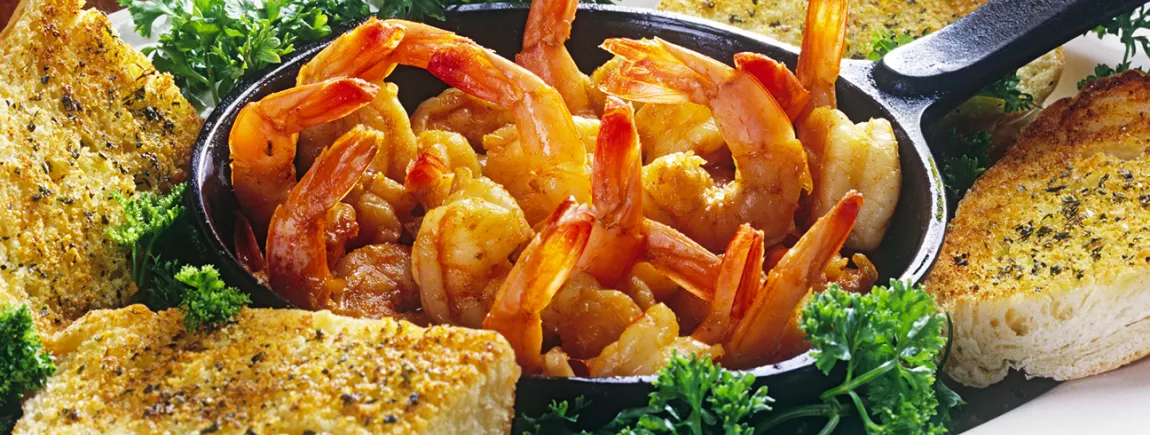 Gambas au chou Romanesco Gambas au chou Romanesco