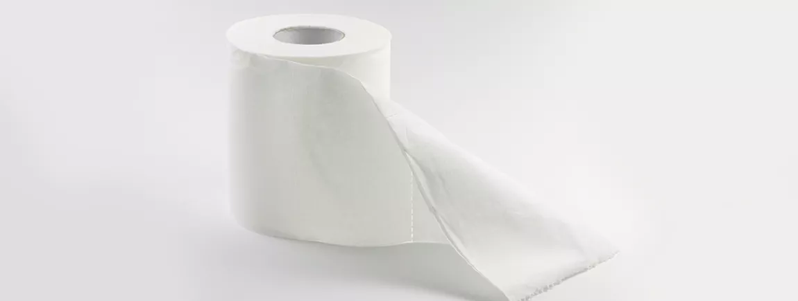 Tache de selle rouleau de papier toilette