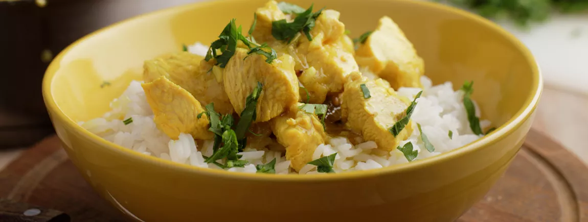 Curry de poulet en feuilles de brick avec Fruit d'Or ProActiv Essentiel ® Fruit d'Or ProActiv Essentiel