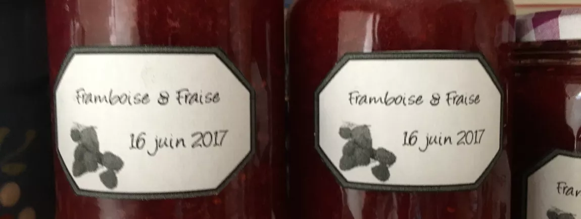 Confiture fraise & framboises