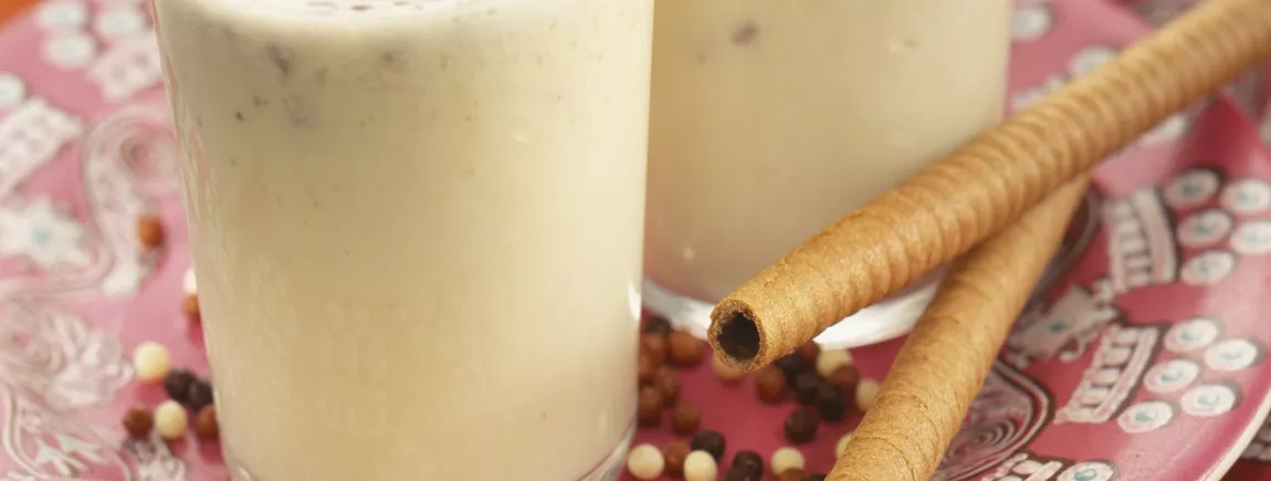 Milka ®-shake de stracciatella et banane Milka®-shake de stracciatella et banane
