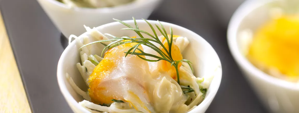 Lunchbox detox : haddock fondant et céleri Rémoulade de céleri et pomme au haddock à la Mayonnaise de Dijon Amora ®