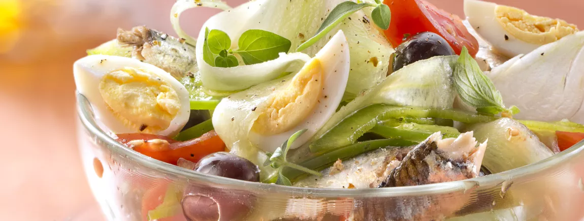 Salade niçoise au Vinaigre de Cidre Maille® Salade niçoise au Vinaigre de Cidre Maille®