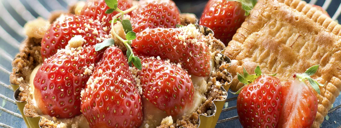Tartelettes fraises et Petit LU® Tartelettes fraises et Petit LU®