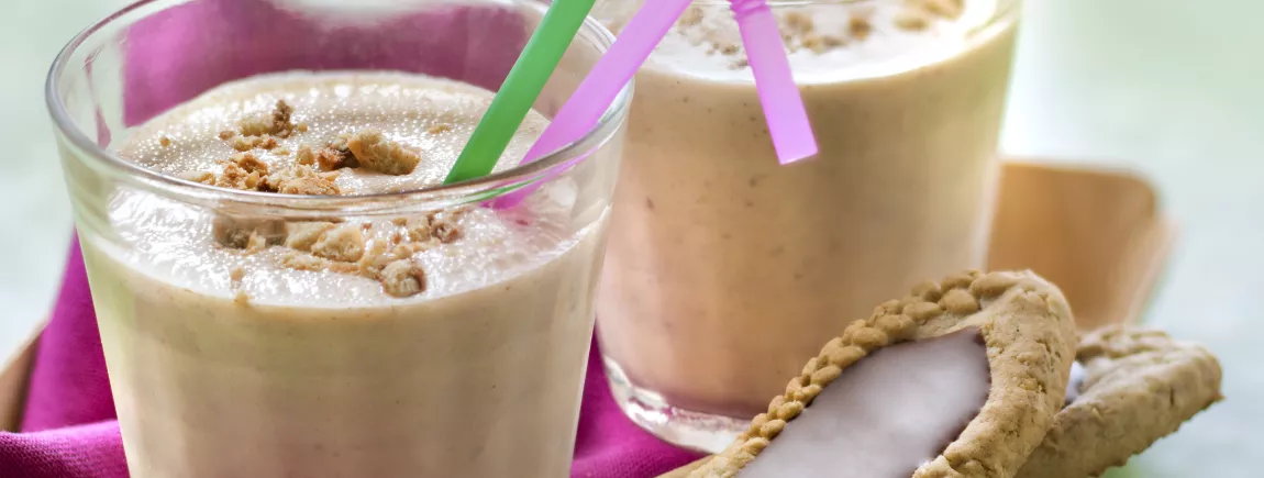 Milkshake au miel et BelVita® goût Choco-Noisette