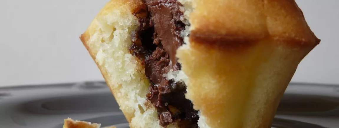 Muffins au cœur de pâte à tartiner Muffins au cœur de pâte à tartiner